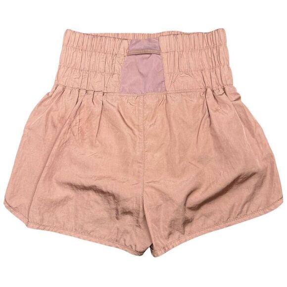 Free People The Way Home Nylon Shorts Small Pink High Rise 2" Inseam Brief Lined - Picture 4 of 11
